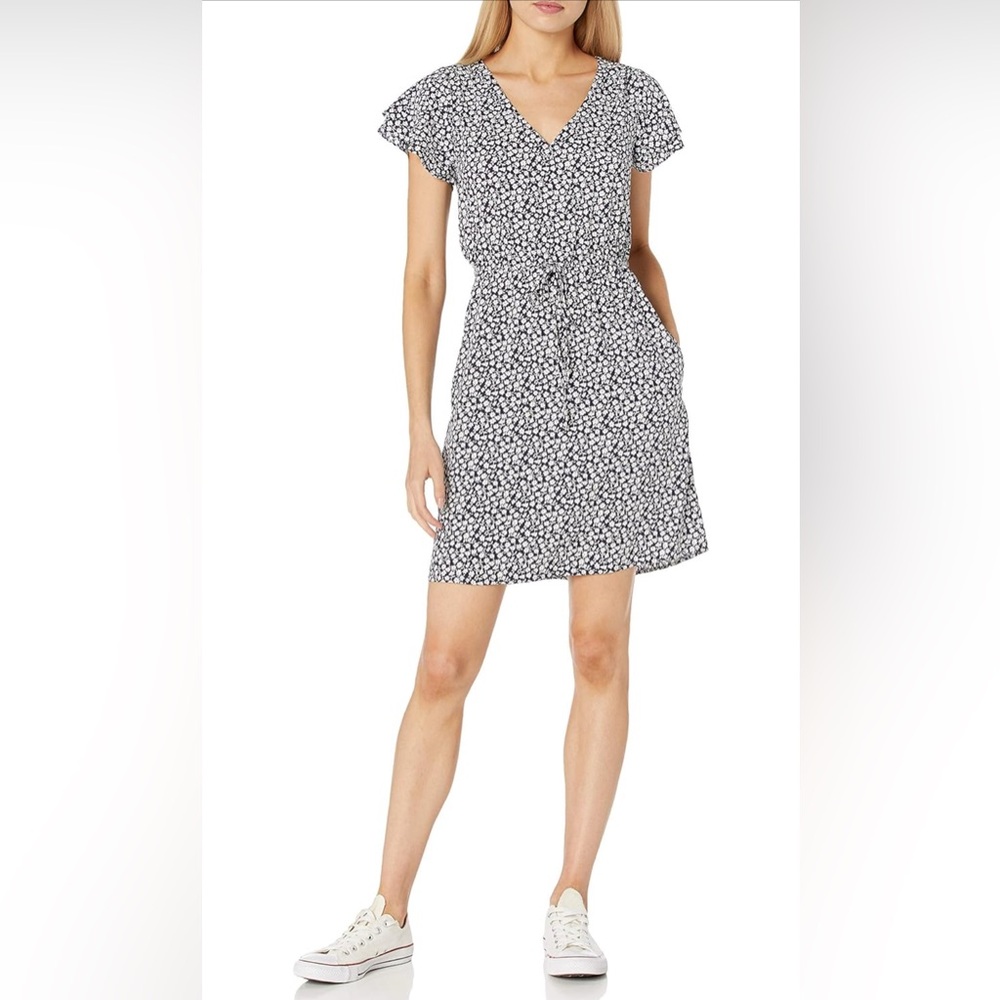 Goodthreads Women's Georgette Ruffle-Sleeve Mini Dress - size XL